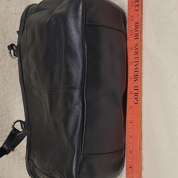 (J8) Coach Gallery Blue Smooth Leather Shoulder Bag - Picture 8 of 12